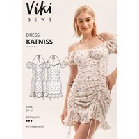 Vikisews Paper Sewing Pattern Katniss Dress