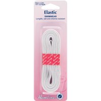 Hemline Woven Swimwear Elastic White