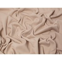 Minerva Core Range Heavy Cotton Rib Stretch Knit Fabric Beige