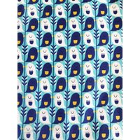 Kokka Cotton Linen Canvas Fabric Blue