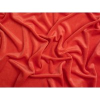Velour Rib Stretch Knit Cord Fabric Orange