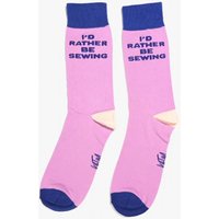Kylie And The Machine Id Rather Be Sewing Socks Purple Blue