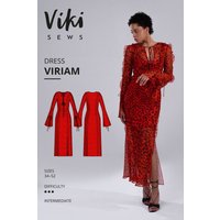 Vikisews Paper Sewing Pattern Viriam Dress