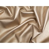 Minerva Core Range Soft Faux Leather Fabric Metallic Light Gold