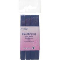 Hemline Polycotton Bias Binding Tape Royal Blue