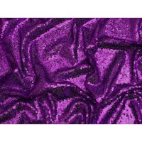 Minerva Core Range Sequin Mesh Fabric Purple