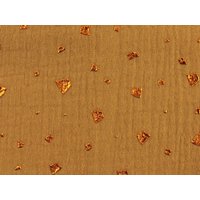 Foil Cotton Double Gauze Fabric Gold