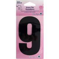Hemline Number Patch Motif Black Number 9