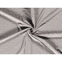 Metallic Cotton Jersey Stretch Knit Fabric Grey