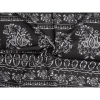 Deadstock Ponte Roma Double Stretch Knit Fabric Black