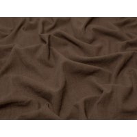Minerva Core Range Soft Stonewashed Ramie Linen Weave Fabric Dark Brown