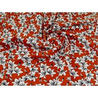 John Louden Cotton Canvas Fabric Rust