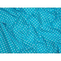 Minerva Core Range Printed Polycotton Fabric Turquoise