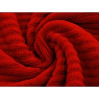 Cotton Textured Stretch Knit Fabric Red