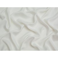 Minerva Core Range Recycled Polyester Stretch Woven Sateen Fabric Ivory