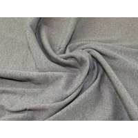 Lady McElroy Tubular Rib Stretch Knit Fabric Silver Grey