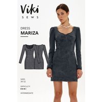 Vikisews Paper Sewing Pattern Mariza Dress