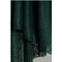 Mind The MAKER Fine Linen Sweater Knit Stretch Fabric Bottle Green