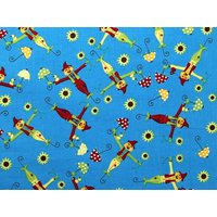 Deadstock 100% Cotton Fabric Turquoise