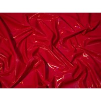 Minerva Core Range Hi Shine Glossy PVC Vinyl Fabric Red
