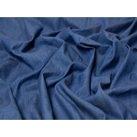 Minerva Core Range 130gsm Soft Washed Denim Fabric Medium Blue