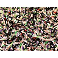 John Louden Metallic 100% Cotton Poplin Fabric Black