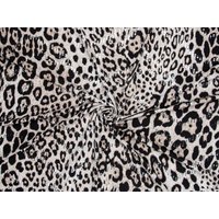 Deadstock Sequin ITY Silky Stretch Knit Fabric Black & Brown
