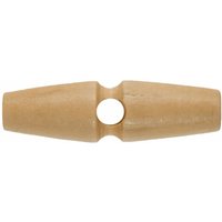 Hemline Chunky Wood Toggles Natural Wood