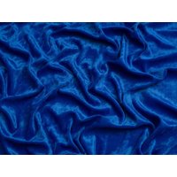 Minerva Core Range Crush Velvet Stretch Knit Fabric Cobalt Blue