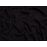 Minerva Core Range Fur Back Sweatshirt Stretch Knit Fabric Black