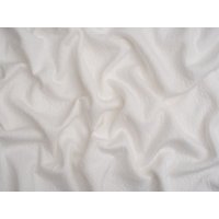 Double Layer Cotton Sweater Knit Stretch Fabric White