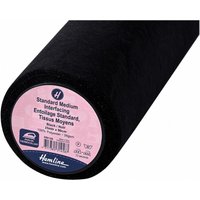 Hemline Medium Iron On Interfacing Black