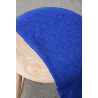 Mind The MAKER Slub Jacquard Sweater Knit Stretch Fabric Cobalt Blue