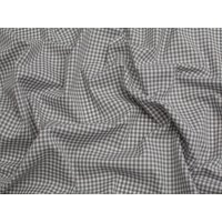 Minerva Core Range 1/8 inch Gingham Check Yarn Dyed Cotton Chambray Fabric Grey