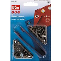 Prym Metal Eyelets with Washers Antique Brass