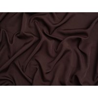 Minerva Core Range Soft Touch Crepe Fabric Darkest Brown