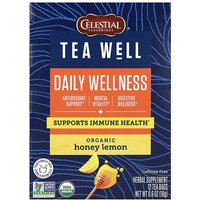 iHerb Celestial Seasonings Tea Well Daily Wellness Organic Honey Lemon Caffeine Free 12 Tea Bags 06 oz 18 g