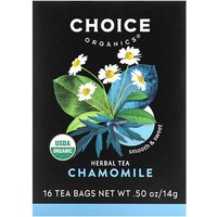 iHerb Choice Organic Teas Herbal Tea Chamomile Caffeine Free 16 Tea Bags 050 oz 14 g