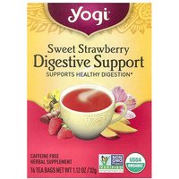 iHerb Yogi Tea Digestive Support Sweet Strawberry Caffeine Free 16 Tea Bags 112 oz 32 g