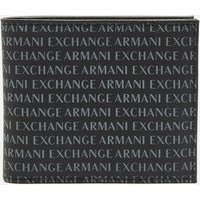 Armani Exchange, Armani Exchange Men's Bifold All Over Print Leather Wallet - Black Armani Exchange, Armani Exchange Men's Bifold All Over Print Leather Wallet - Black