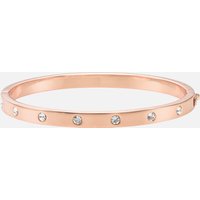 kate spade new york, Kate Spade New York Women's Metal Stone Hinged Bangle - Clear/Rose Gold kate spade new york, Kate Spade New York Women's Metal Stone Hinged Bangle - Clear/Rose Gold