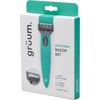 grüum Precision Razor Set - Aqua Green