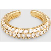 MyBag Tom Wood Womens Ear Cuff Slim Zirconia Gold 925 Silver9K Gold Gold M