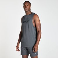 Myprotein UK MP Men's Linear Line Graphic Essentials Training Tank Top - Gun Metal