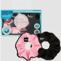 Image of Myprotein MP X Invisibobble® Reflective Power Sprunchie – Black/Pink - 2 PACK