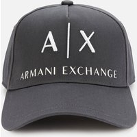 Armani Exchange, Armani Exchange Men's Ax Logo Cap - Lead/Off White Armani Exchange, Armani Exchange Men's Ax Logo Cap - Lead/Off White