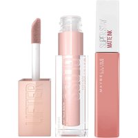 Maybelline Lifter Gloss and Superstay Matte Ink Lipstick Bundle (Various Shades) - 60 Poet