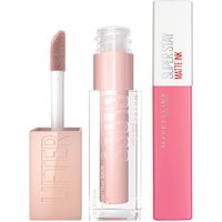 Maybelline Lifter Gloss and Superstay Matte Ink Lipstick Bundle (Various Shades) - 15 Lover