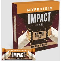 Barre protéinée Impact - Paquet de 6 barres - Beurre de cacahuète - Protein Bor