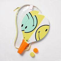 Sunnylife, Sunnylife Mini Kids' Beach Bats - Smiley Sunnylife, Sunnylife Mini Kids' Beach Bats - Smiley
